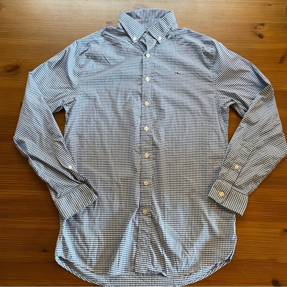 Vineyard Vines By Shep & Ian Whale Shirt Long Sleeve Button Down - Large 16